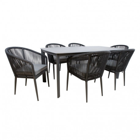 Garden furniture set BEIDA table and 6 chairs