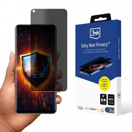 3mk Silky Matt Privacy Privacy Screen Protector for Realme GT Neo 3T