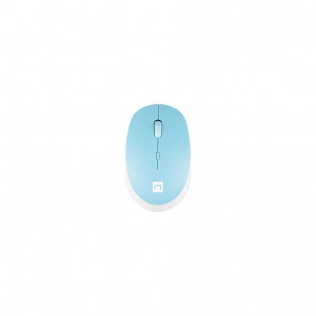 Natec Mouse Harrier 2 Wireless, White/Blue, Bluetooth