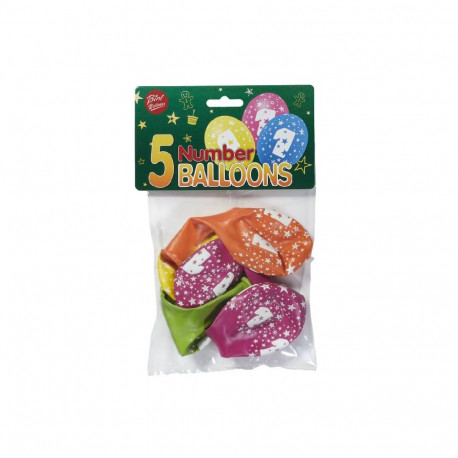 Bini number 1 pildiga õhupallid, 5 tk