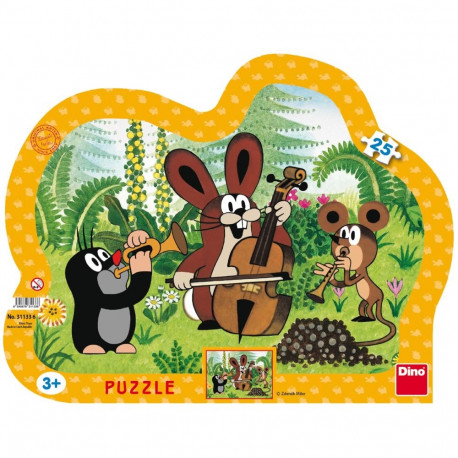 Dino siluett plaatpusle 25 tk: Mutt ja bänd