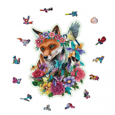 Ravensburger puidust pusle 150 tk Värviline rebane