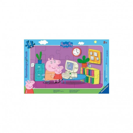 Ravensburger plaatpusle Põrsas Peppa 15tk