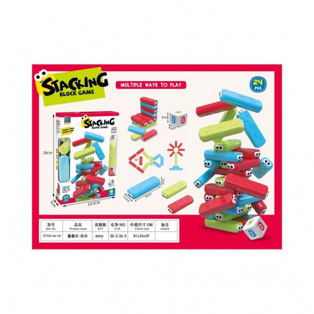 24PCS STACKING BLOCKS GAME