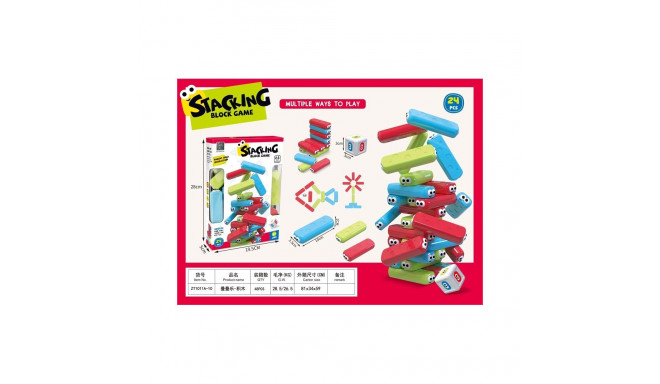 24PCS STACKING BLOCKS GAME