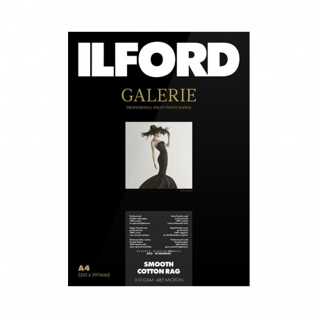 Ilford paber Galerie Smooth Cotton Rag 310g A2 25 lehte