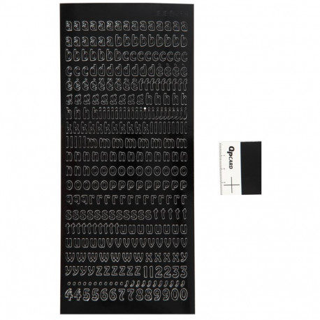 Focus kleebised väikesed tavalised mustade tähtedega