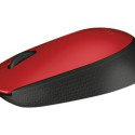 LOGITECH M171 Mouse wireless 2.4 GHz USB wireless receiver black red