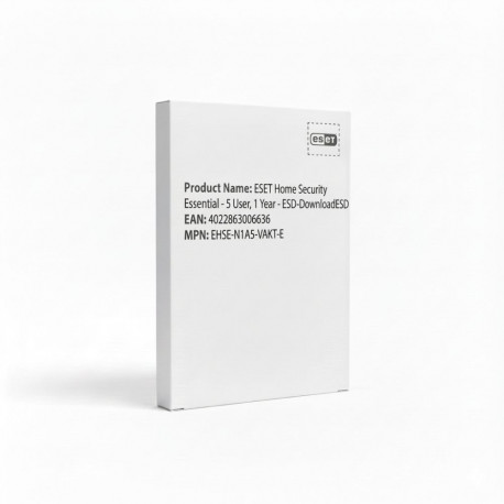 "ESET Home Security Essential - 5 User, 1 Year - ESD-DownloadESD"