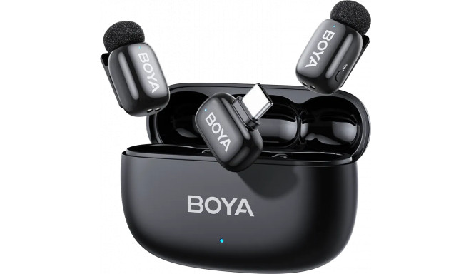 Boya juhtmevaba mikrofon mini 2-02 USB-C, matte black