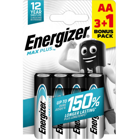 Energizer patarei Max Plus Alkaline AA CHP4 3+1
