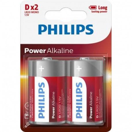 Philips LR20 D Power Alkaline batteries 2 pcs.