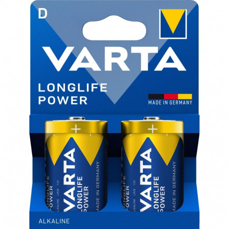 Varta Longlife Power leelispatarei, 2 tk D (LR20) patareid