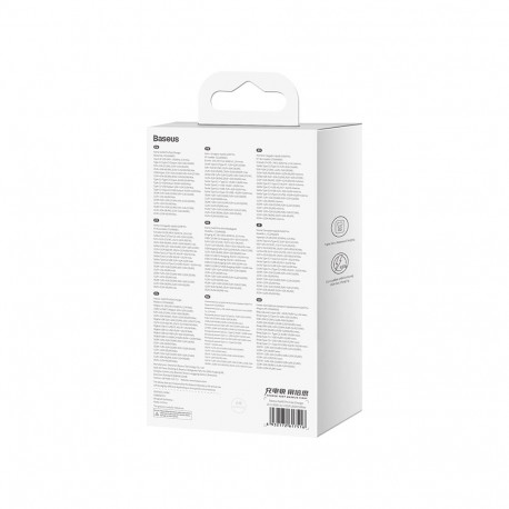 Seinalaadija GaN5 Pro 65 W USB + 2xUSB-C QC3.0 PD3.0 USB-C 1 m kaabliga, valge