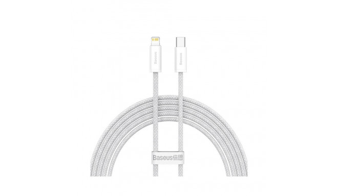 Cable USB C - iP Lightning 2m 20W White Dynamic Baseus