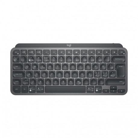 Klaviatuur Logitech MX Keys Minimalist Wireless Illuminated Keyboard Bluetooth Graphite/must PAN-Nor