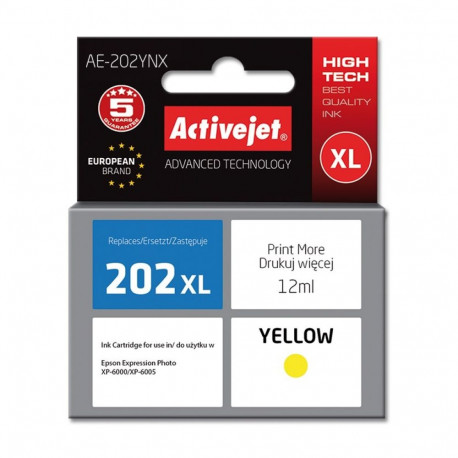Ink Cartridge - Activejet Ae-202ynx Yellow