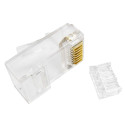 RJ45 connector UTP CAT6, 100 pcs.