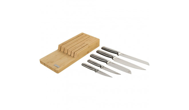 Joseph Joseph Elevate SST Knife Set w.In-drawer Bamboo Stor.Tray