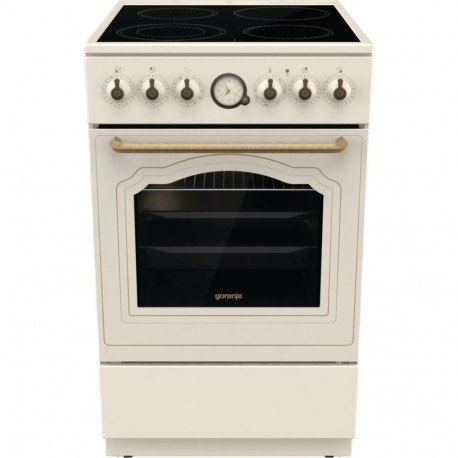 Gorenje eraldiseisev pliit GECS5B70CLI elektriline keraamilise pliidiplaadiga, beež