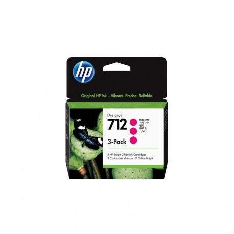 HP 712 3-Pack 29-ml Magenta DesignJet Ink Cartridge