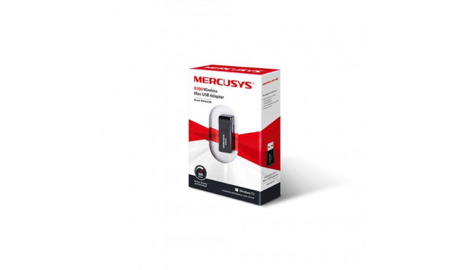 The Mercusys MW300UM is a compact, plug-and-play wireless USB adapter designed to p