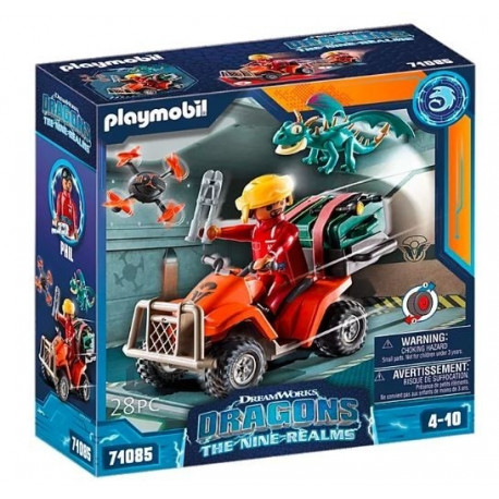 The Playmobil 71085 Icaris Quad & Phil is a toy set based on the animated series *D