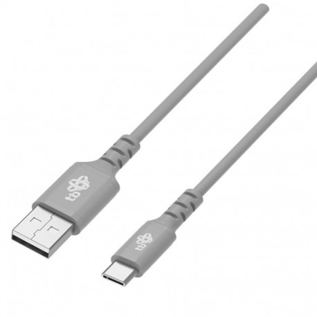 Cable USB-USB C 2m silicone grey Quick Charge