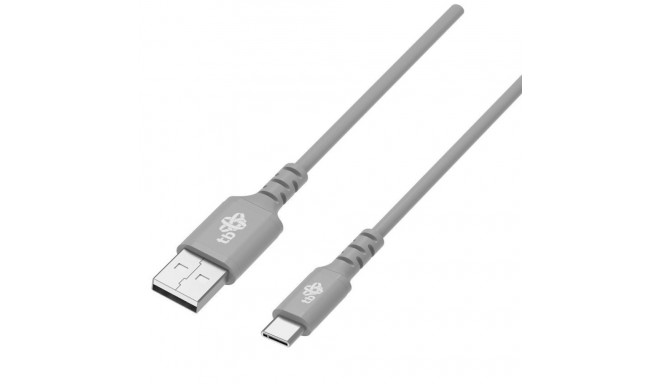 USB-USB-C kaabel 2m silikoonist Quick Charge, hall