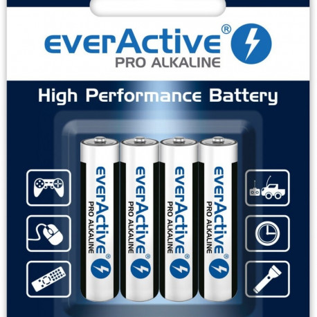 AAA (LR03) Pro Alkaline Batteries - 4 Pack Blister