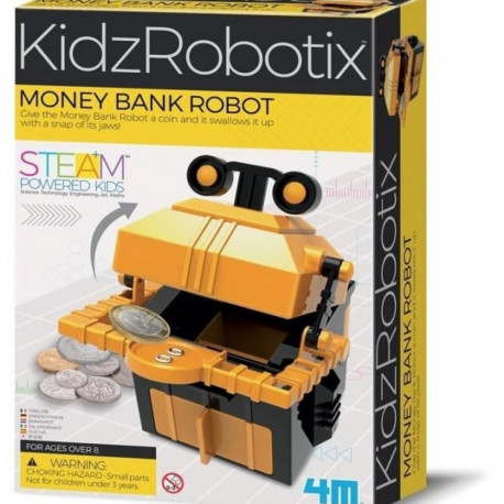 The 4M KidzRobotix Money Bank Robot is a popular STEM (Science, Technology, Enginee
