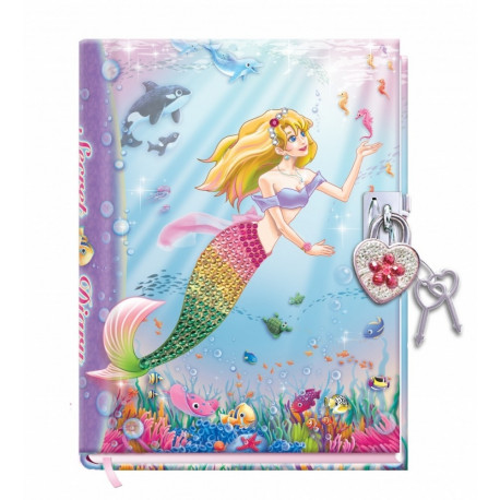 Pulio Pecoware Padlock Diary - Mermaid