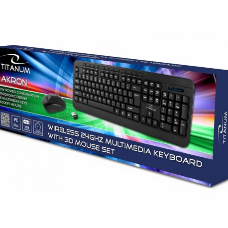 Esperanza wireless keyboard + mouse Titanum Akron US