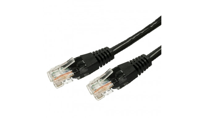 Cable Patchcord cat.5e RJ45 UTP 10m. black