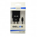 Travel charger 2xUSB + microUSB 2A black
