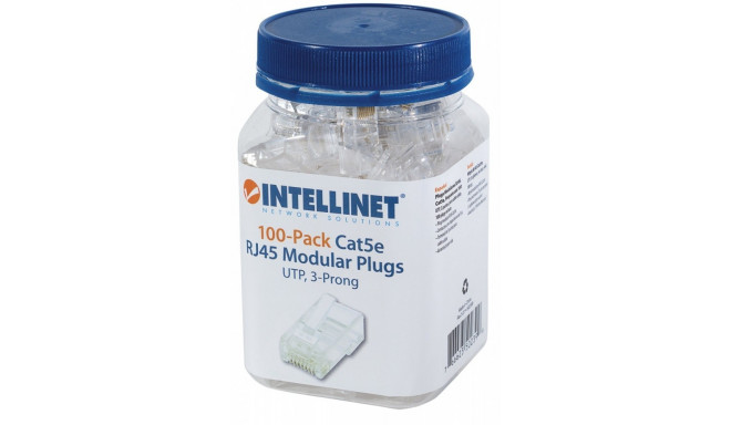 Modular Plugs RJ45 UTP for solid 8p8c Cat.5e 100pcs