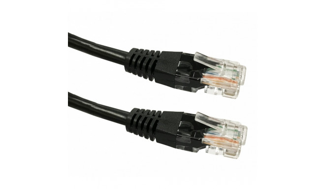 Cable Patchcord cat. 5e RJ45 UTP 3m black