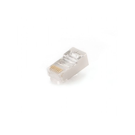 RJ45 Shielded Modular Plug, Cat5e FTP, 100-Pack