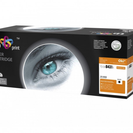 Drum for OKI B431 TO-DR B431R black reman.=