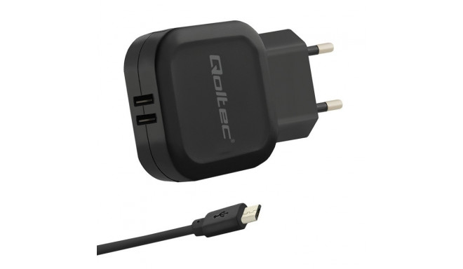 Network Charger 17W | 5V | 3.4A | 2xUSB + Micro USB cable