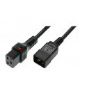 Server power cable 3x1.5mm2 simple type IEC C20/IEC C19 straight M/2m black