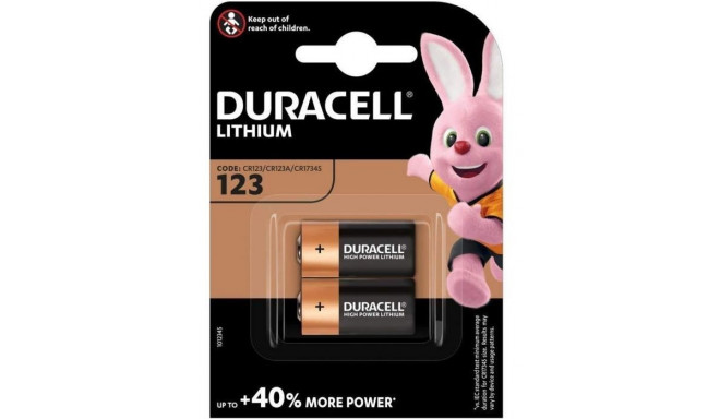Duracell patarei CR123A 2tk