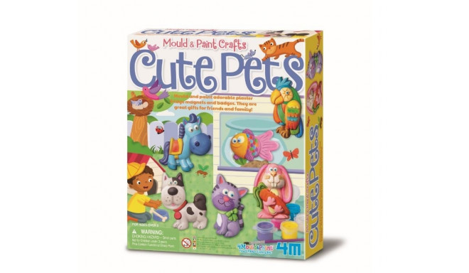 Product Description:
The 4M Mould & Paint Cute Pets kit is a creat