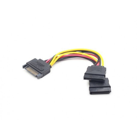 Cable SATA (M)-> 2x SATA (F) 15cm