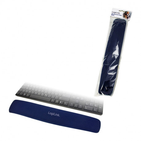LogiLink gel pad for keyboard, blue