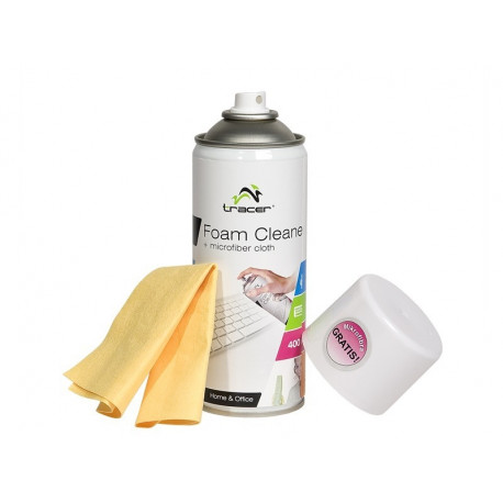Multi-purpose Foam Cleaner (400ml) with Microfiber Cleaning Cloth Kit