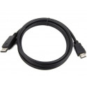 Gembird kaabel Displayport - HDMI 3m, must (CC-DP-HDMI-3M)