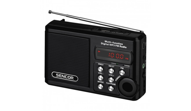 Portable radio SRD 215 B MP3, USB, SD