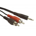 Gembird cable mini jack - 2xRCA M/M 1.5m