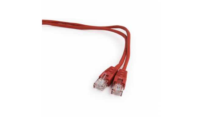 Patch cord category 5e flooded shell 0.5M red